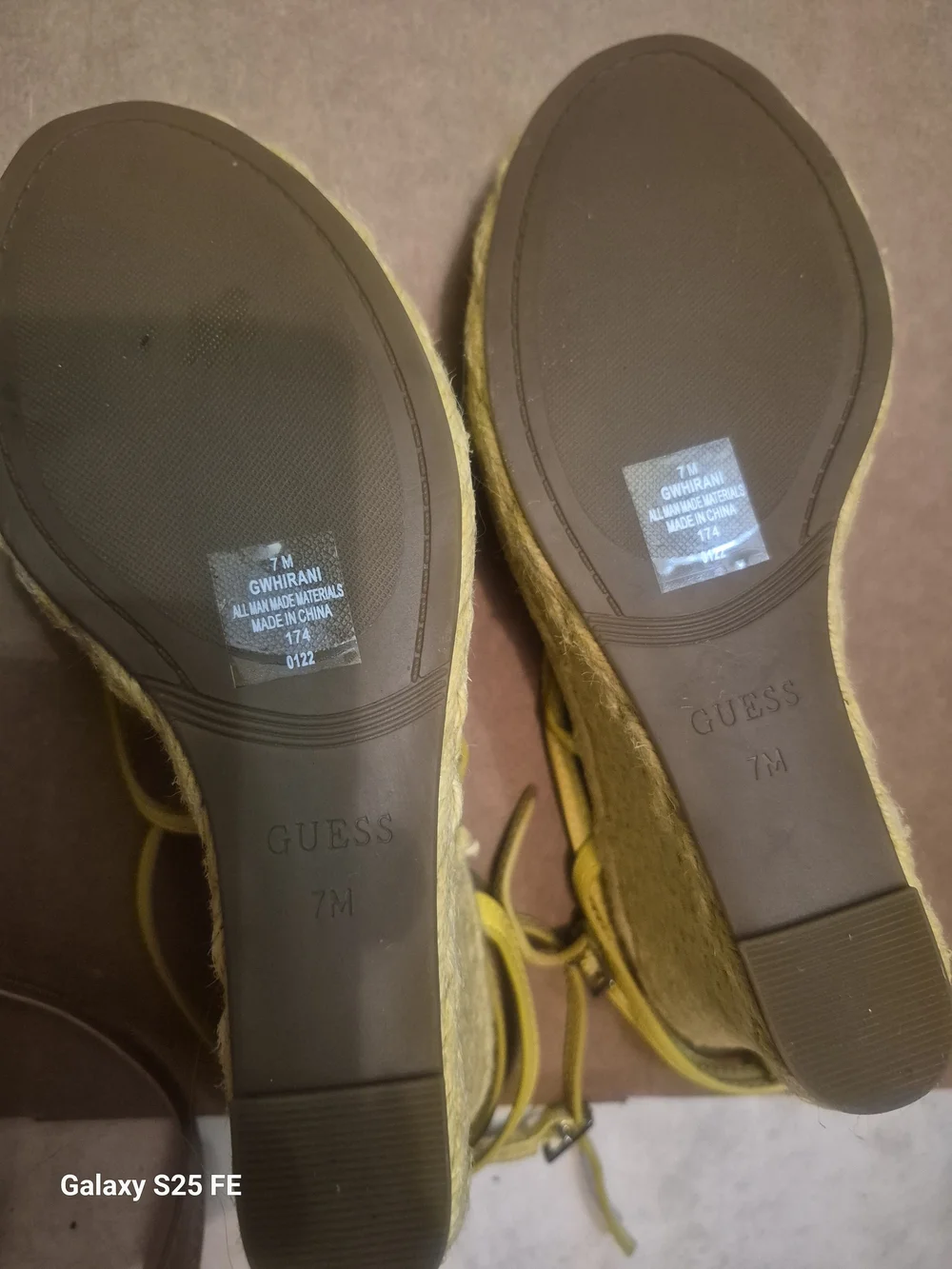 Guess Neon Yellow Strappy Wrap Sandals